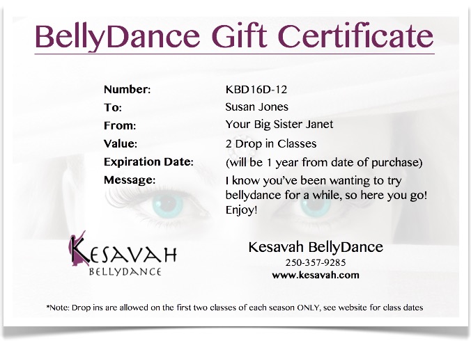 Looking For the Perfect Gift? Voila Dance Gift Certificates