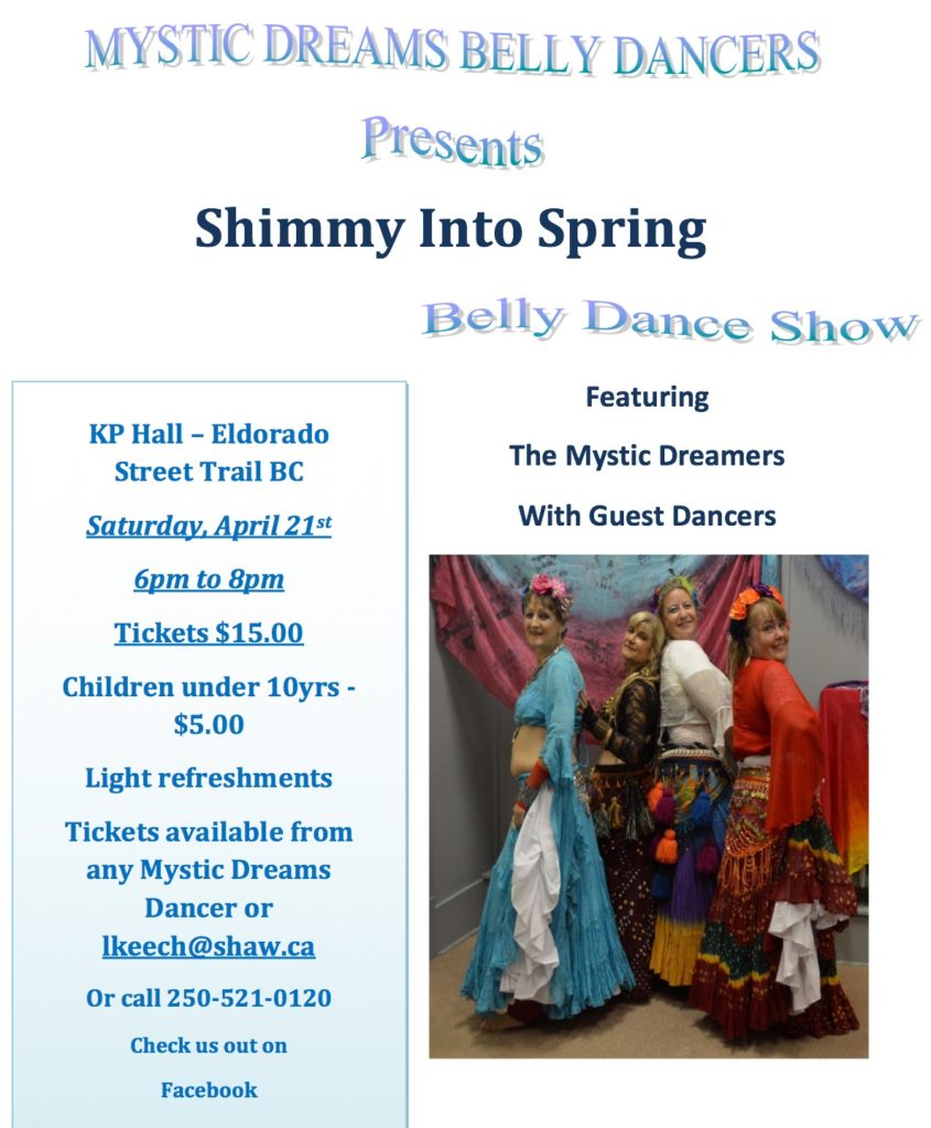 Shimmy Into Spring Belly Dance Show @ KP Hall | Trail | British Columbia | Canada